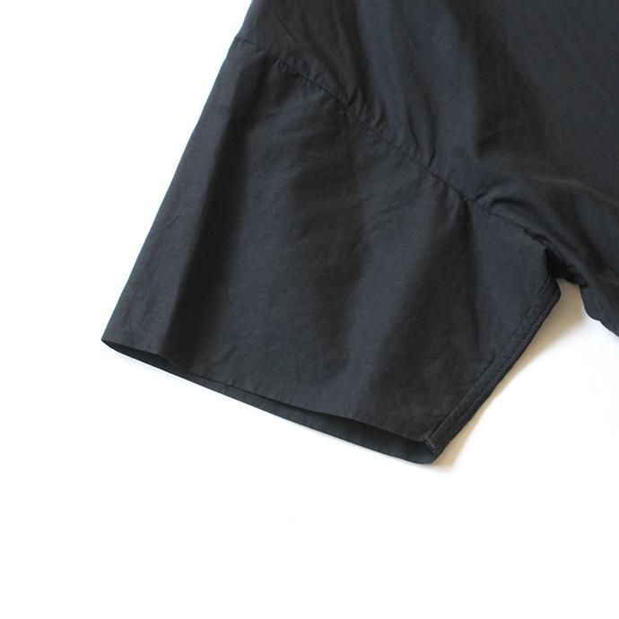 150691725 STILL BY HAND / SH05202 ドロップショルダー半袖シャツ - Black 02