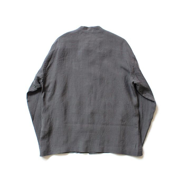 150691984 STILL BY HAND / SH06202 リネンシャツジャケット - Grey 02