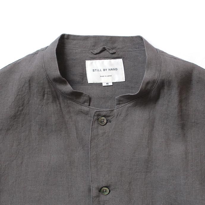 150691984 STILL BY HAND / SH06202 リネンシャツジャケット - Grey 02