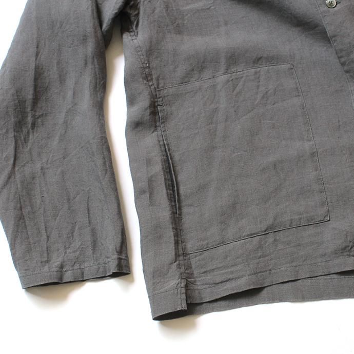 150691984 STILL BY HAND / SH06202 リネンシャツジャケット - Grey 02