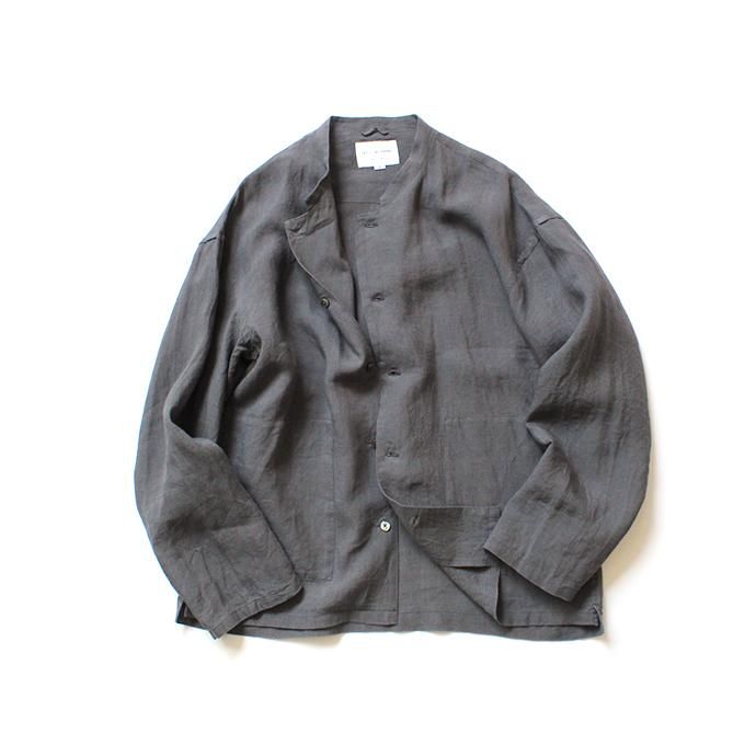150691984 STILL BY HAND / SH06202 リネンシャツジャケット - Grey 02