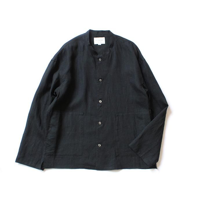 150691994 STILL BY HAND / SH06202 リネンシャツジャケット - Black 01