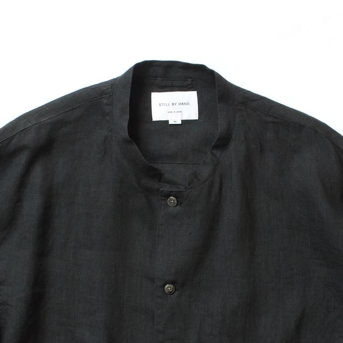150691994 STILL BY HAND / SH06202 リネンシャツジャケット - Black 02