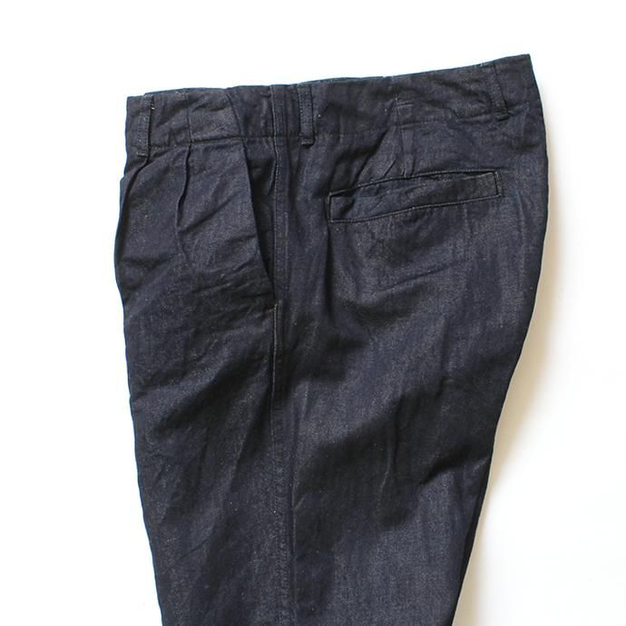 150742935 STILL BY HAND / DN01202 リネン混デニムパンツ - Navy 02