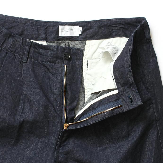 150742935 STILL BY HAND / DN01202 リネン混デニムパンツ - Navy 02