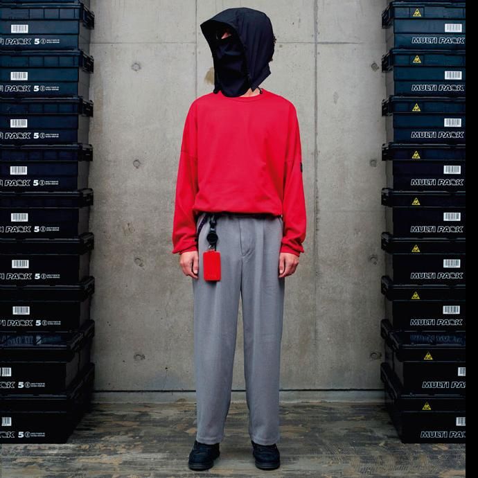 150856470 O-(オー)/ FLAT - L.S.T. 長袖Tシャツ O-S-13 - Red 02