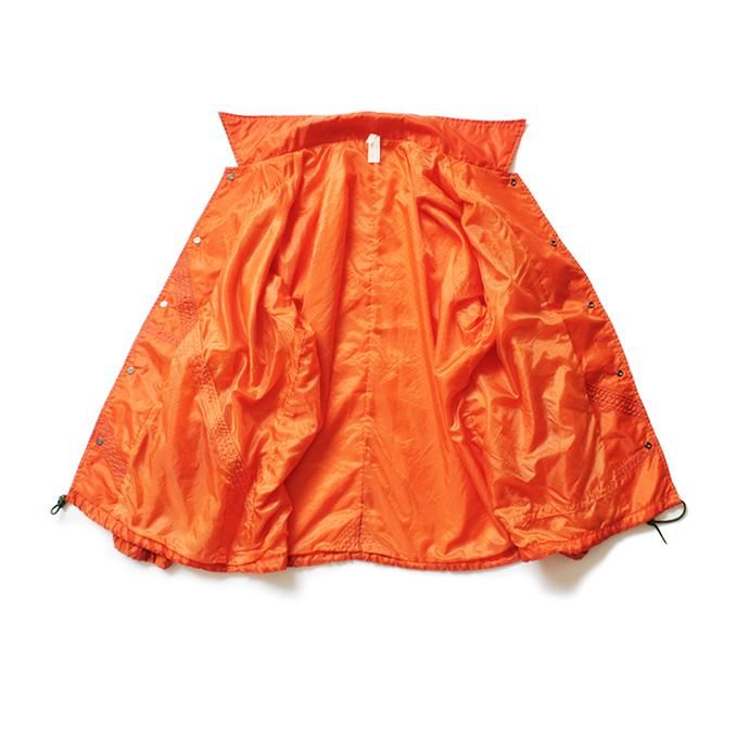 150988368 Hexico / Deformer Coach Jacket Ex. USAF Parachute パラシュート素材コーチジャケット - Orange 02