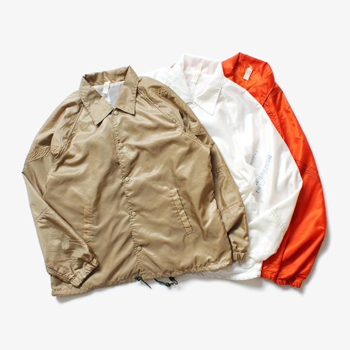 150988368 Hexico / Deformer Coach Jacket Ex. USAF Parachute パラシュート素材コーチジャケット - Orange 02