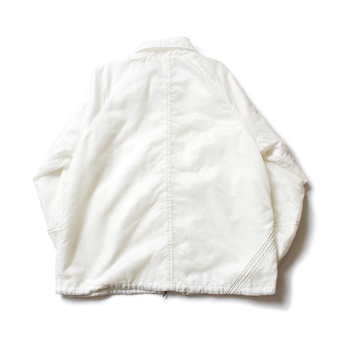 150988523 Hexico / Deformer Coach Jacket Ex. USAF Parachute パラシュート素材コーチジャケット - White 02