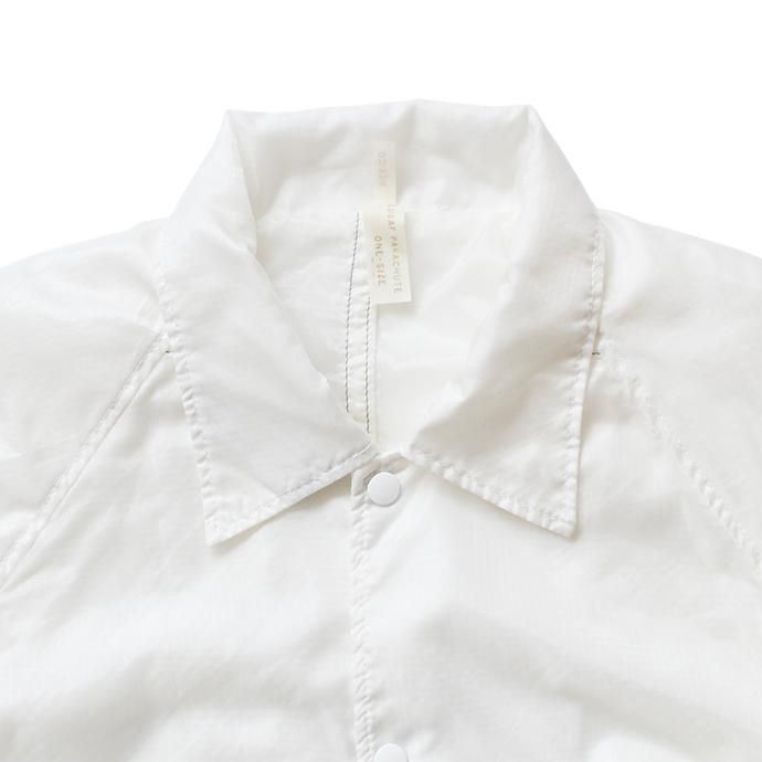 150988523 Hexico / Deformer Coach Jacket Ex. USAF Parachute パラシュート素材コーチジャケット - White 02