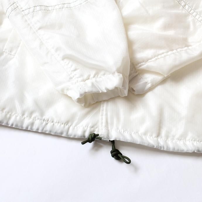 150988523 Hexico / Deformer Coach Jacket Ex. USAF Parachute パラシュート素材コーチジャケット - White 02