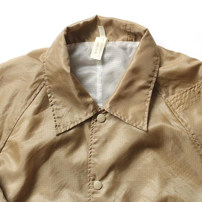 150988755 Hexico / Deformer Coach Jacket Ex. USAF Parachute パラシュート素材コーチジャケット - Beige 02