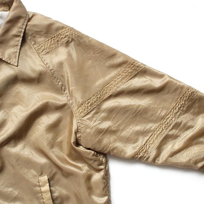150988755 Hexico / Deformer Coach Jacket Ex. USAF Parachute パラシュート素材コーチジャケット - Beige 02