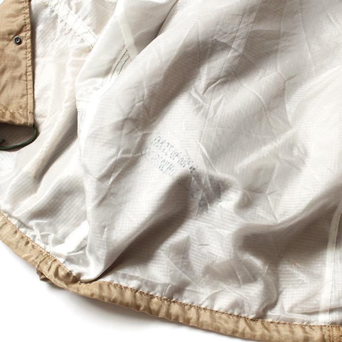 150988755 Hexico / Deformer Coach Jacket Ex. USAF Parachute パラシュート素材コーチジャケット - Beige 02