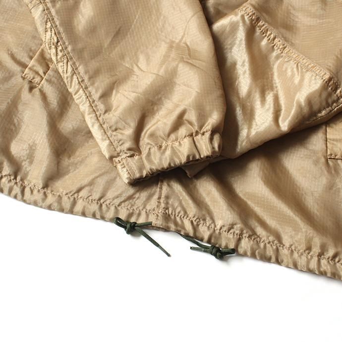 150988755 Hexico / Deformer Coach Jacket Ex. USAF Parachute パラシュート素材コーチジャケット - Beige 02