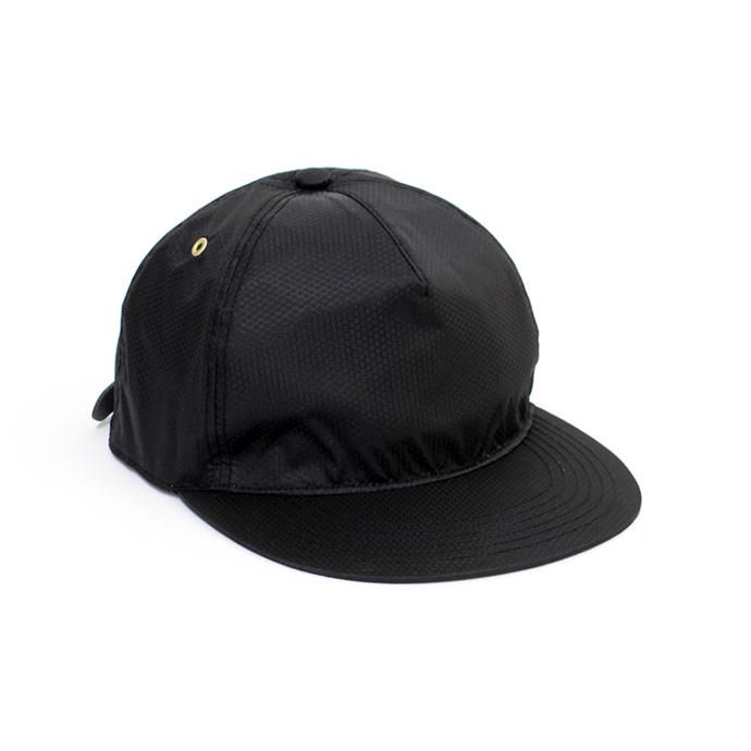 151480196 Trad Marks / Basic Cap Honeycomb Rip-Stop ベーシックキャップ ハニカムリップストップ - Black 01