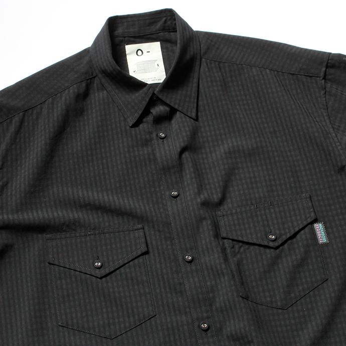 151862809 O-(オー)/ ELBOW SLEEVE SHIRT エルボースリーブシャツ 20S-05 - Black Plaid 02
