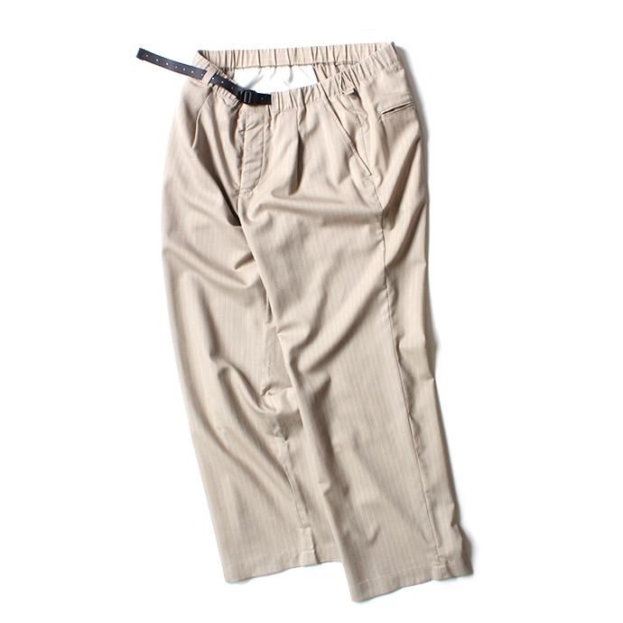 151862891 O-(オー)/ EASY TROUSERS イージートラウザーズ 20S-09 - Sand Stripe 02