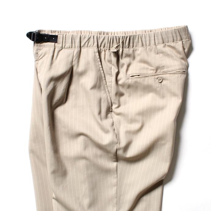 151862891 O-(オー)/ EASY TROUSERS イージートラウザーズ 20S-09 - Sand Stripe 02