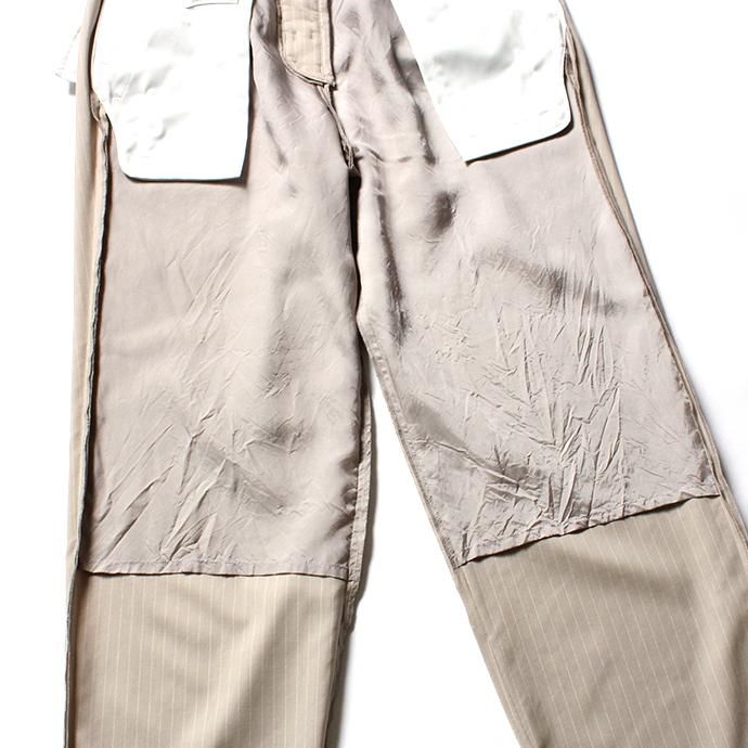 151862891 O-(オー)/ EASY TROUSERS イージートラウザーズ 20S-09 - Sand Stripe 02