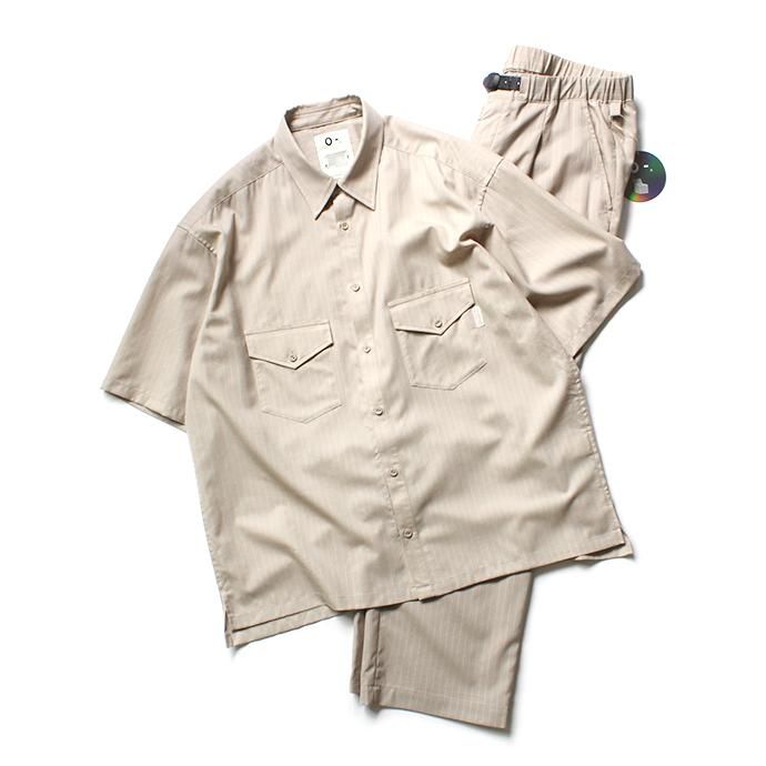 151862891 O-(オー)/ EASY TROUSERS イージートラウザーズ 20S-09 - Sand Stripe 02