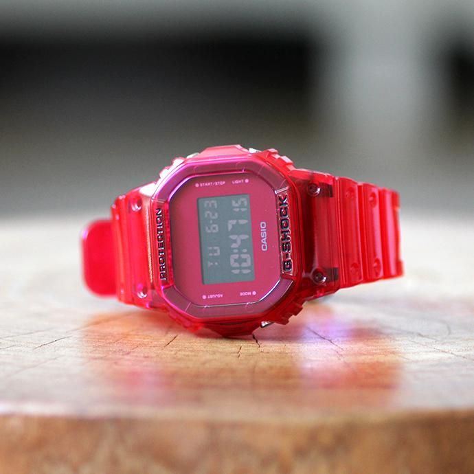 151906989 CASIO G-SHOCK / クリアスケルトンGショック DW-5600SB-4 レッド 02