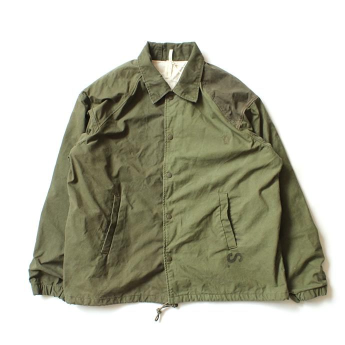 151940354 Hexico / Deformer Coach Jacket Ex. U.S. Army Shelter Half Tent テント素材コーチジャケット - 01 02