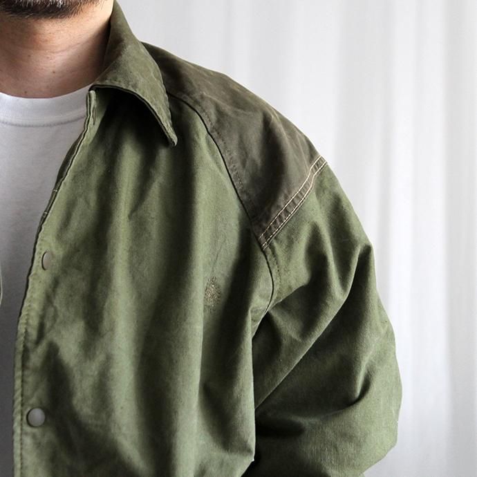 151940354 Hexico / Deformer Coach Jacket Ex. U.S. Army Shelter Half Tent テント素材コーチジャケット - 01 02