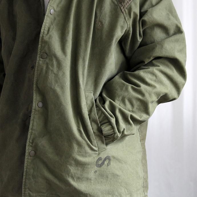 151940354 Hexico / Deformer Coach Jacket Ex. U.S. Army Shelter Half Tent テント素材コーチジャケット - 01 02