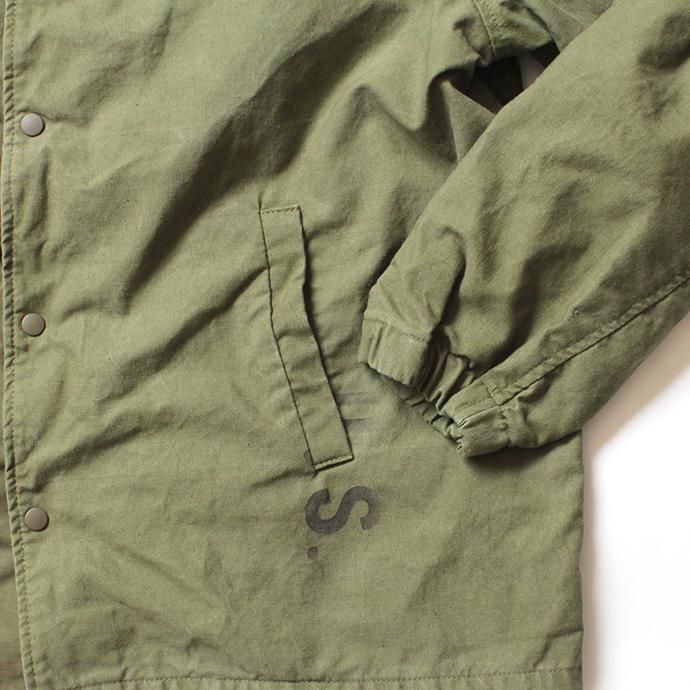 151940354 Hexico / Deformer Coach Jacket Ex. U.S. Army Shelter Half Tent テント素材コーチジャケット - 01 02