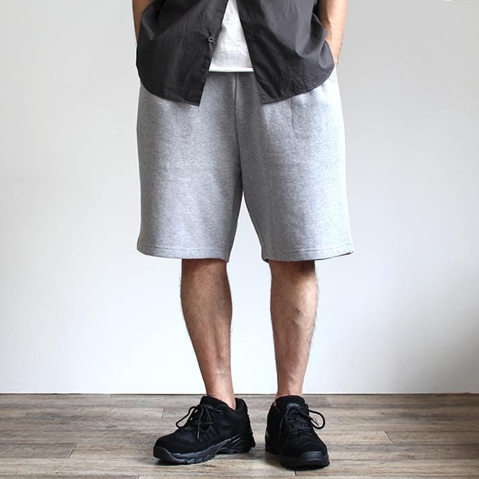 151961689 BEIMAR / Basic Fleece Short FS300 スウェットショーツ - Heather Grey 02