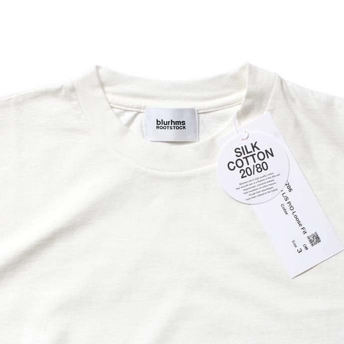 152342322 blurhms ROOTSTOCK / Silk Cotton Jersey L/S Loose Fit ROOTS-F206 - Off 02