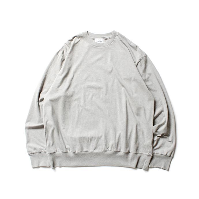 152342599 blurhms ROOTSTOCK / Silk Cotton Jersey L/S Loose Fit ROOTS-F206 - Heather Grey 02