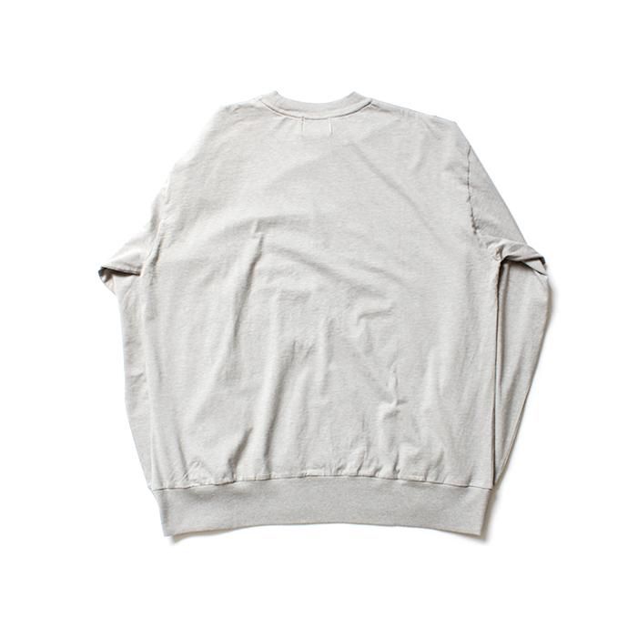 152342599 blurhms ROOTSTOCK / Silk Cotton Jersey L/S Loose Fit ROOTS-F206 - Heather Grey 02
