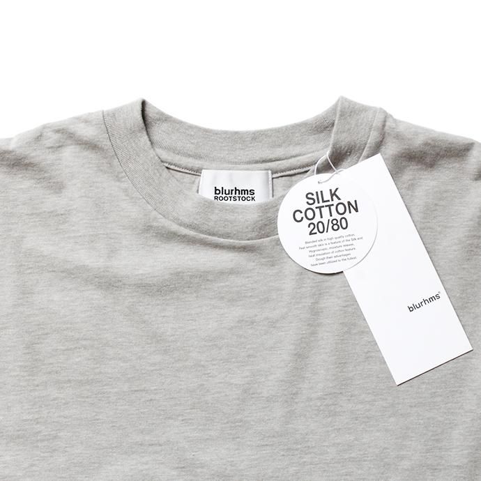 152342599 blurhms ROOTSTOCK / Silk Cotton Jersey L/S Loose Fit ROOTS-F206 - Heather Grey 02