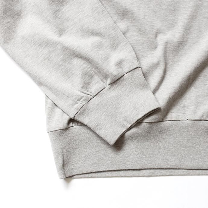 152342599 blurhms ROOTSTOCK / Silk Cotton Jersey L/S Loose Fit ROOTS-F206 - Heather Grey 02