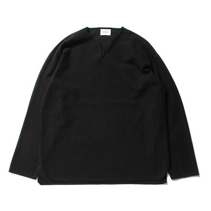 152342777 blurhms ROOTSTOCK / Rough & Smooth Thermal Over-Neck Loose Fit - Black ROOTS-RKAW19004F20 02