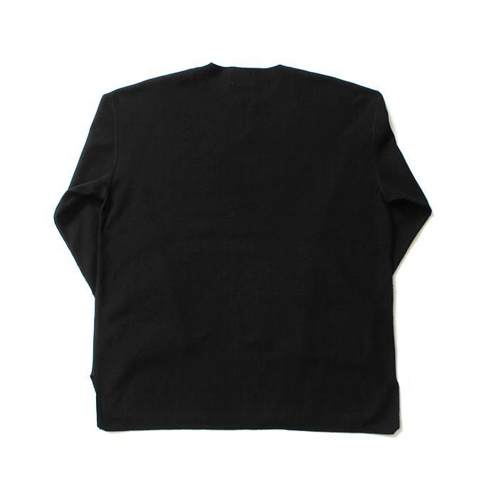 152342777 blurhms ROOTSTOCK / Rough & Smooth Thermal Over-Neck Loose Fit - Black ROOTS-RKAW19004F20 02