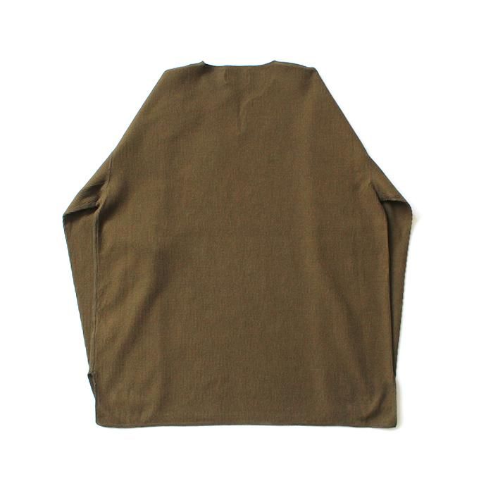152342791 blurhms ROOTSTOCK / Rough & Smooth Thermal Over-Neck Loose Fit - Khaki Brown ROOTS-RKAW19004F20 02