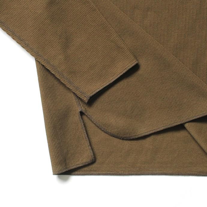 152342791 blurhms ROOTSTOCK / Rough & Smooth Thermal Over-Neck Loose Fit - Khaki Brown ROOTS-RKAW19004F20 02