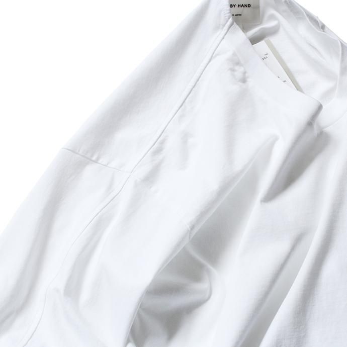 152533161 STILL BY HAND / CS04203 クルーネック長袖ポケットT - White 02
