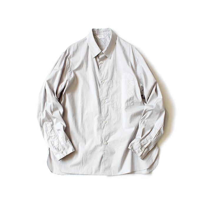 152755106 STILL BY HAND / SH04203 サイロツイル レギュラーカラーシャツ - Light Grey 01