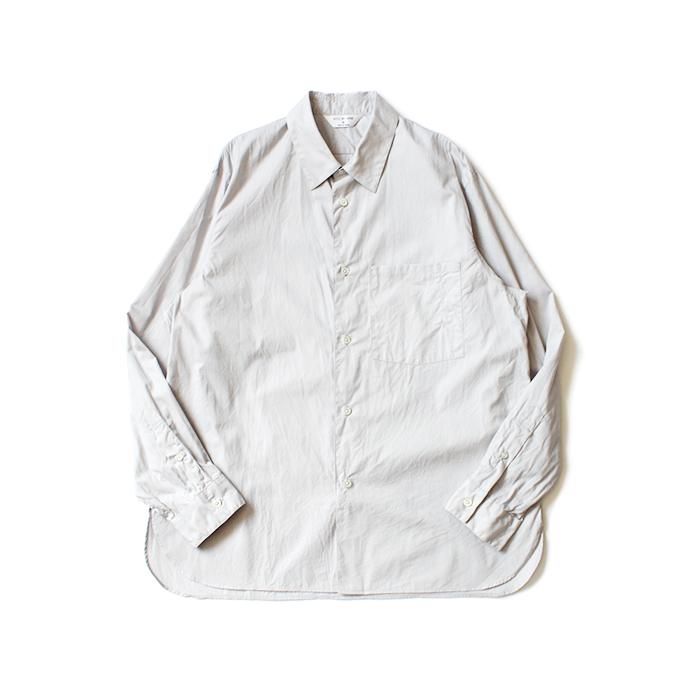 152755106 STILL BY HAND / SH04203 サイロツイル レギュラーカラーシャツ - Light Grey 02