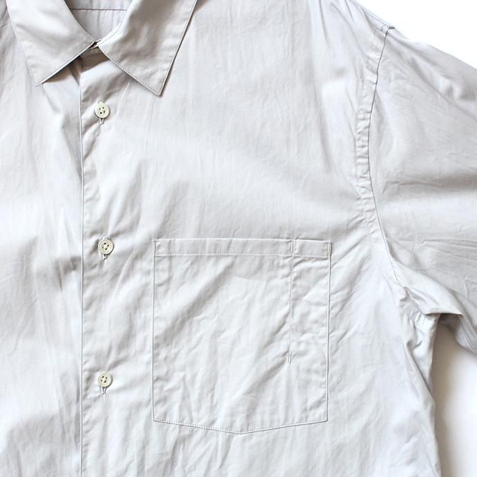 152755106 STILL BY HAND / SH04203 サイロツイル レギュラーカラーシャツ - Light Grey 02
