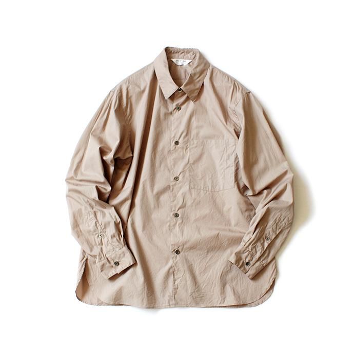 152755309 STILL BY HAND / SH04203 サイロツイル レギュラーカラーシャツ - Beige 01
