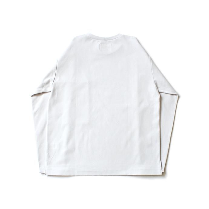 152755438 STILL BY HAND / CS03203 ポンチ素材 ビッグポケットカットソー - Light Grey 02