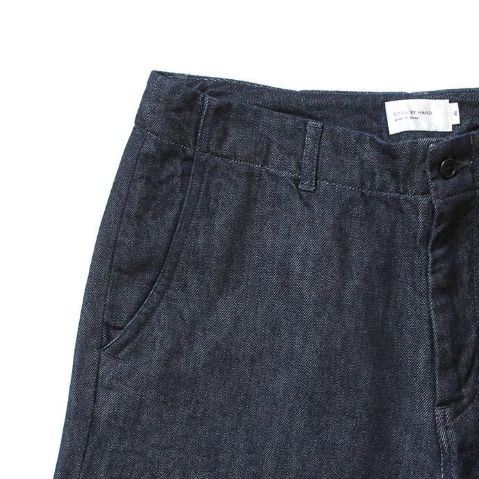 153308017 STILL BY HAND / DN01203 ウール混デニムパンツ - Indigo 02