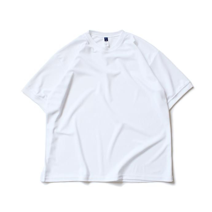 153428288 SMOKE T ONE / Dry Pique Tee ドライ鹿の子Tシャツ - White 01