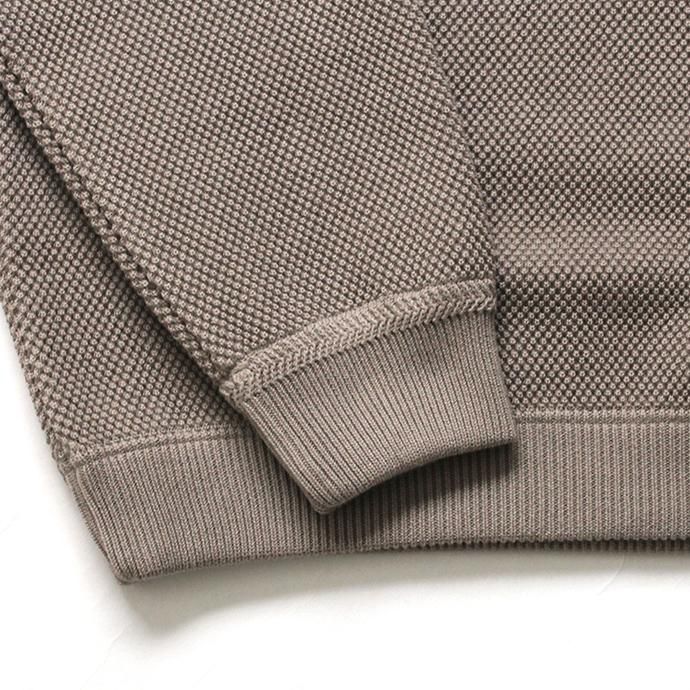 153610016 crepuscule / 2003-001 Moss stitch L/S sweat - Gray 鹿の子編みクルーネックプルオーバー グレー<img class='new_mark_img2' src='//img.shop-pro.jp/img/new/icons47.gif' style='border:none;display:inline;margin:0px;padding:0px;width:auto;' /> 02