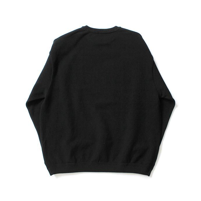 153613585 crepuscule / 2003-003 Moss stitch crew slit - Black 鹿の子編みクルーネックプルオーバー ブラック<img class='new_mark_img2' src='//img.shop-pro.jp/img/new/icons47.gif' style='border:none;display:inline;margin:0px;padding:0px;width:auto;' /> 02
